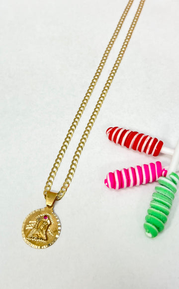 Cuban Chain and pendant 14k