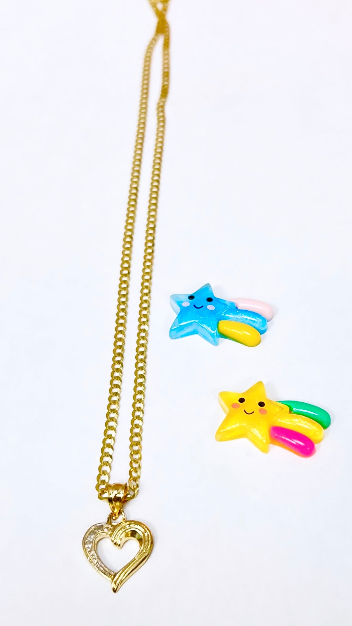 Cuban chain and pendant 14k