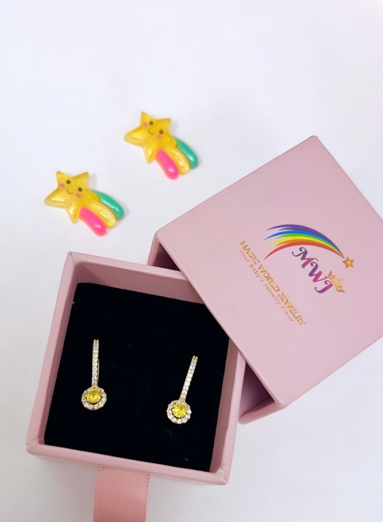 Cz hoops 14k ✨