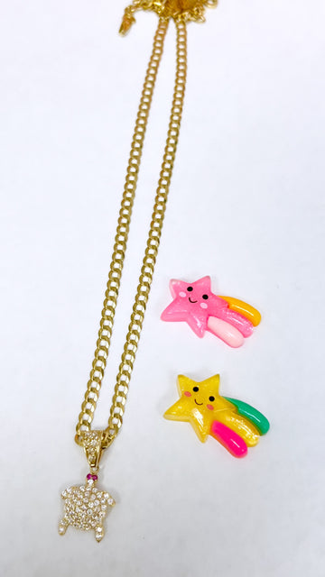 Cuban Chain and pendant 14k