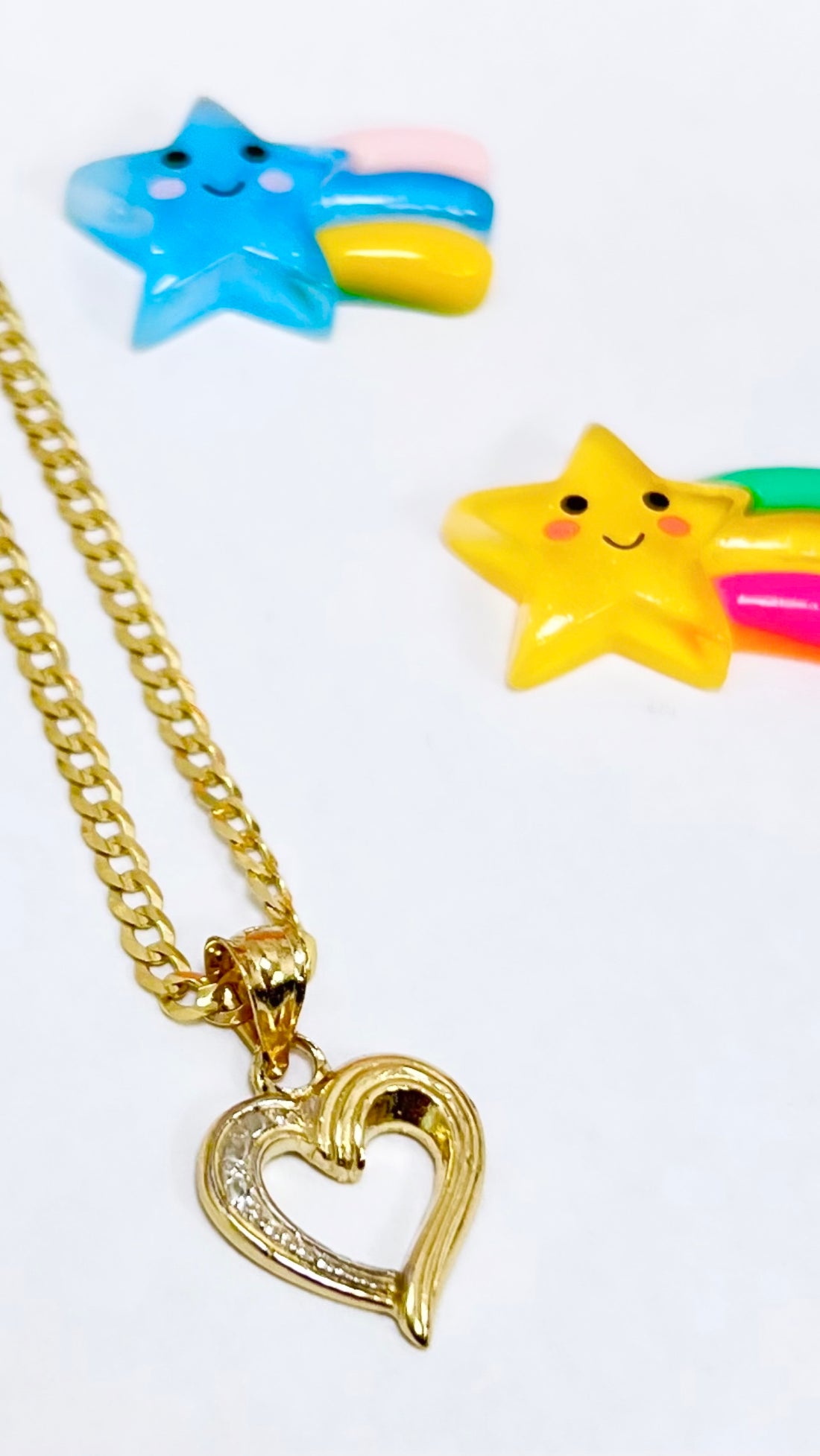 Cuban chain and pendant 14k