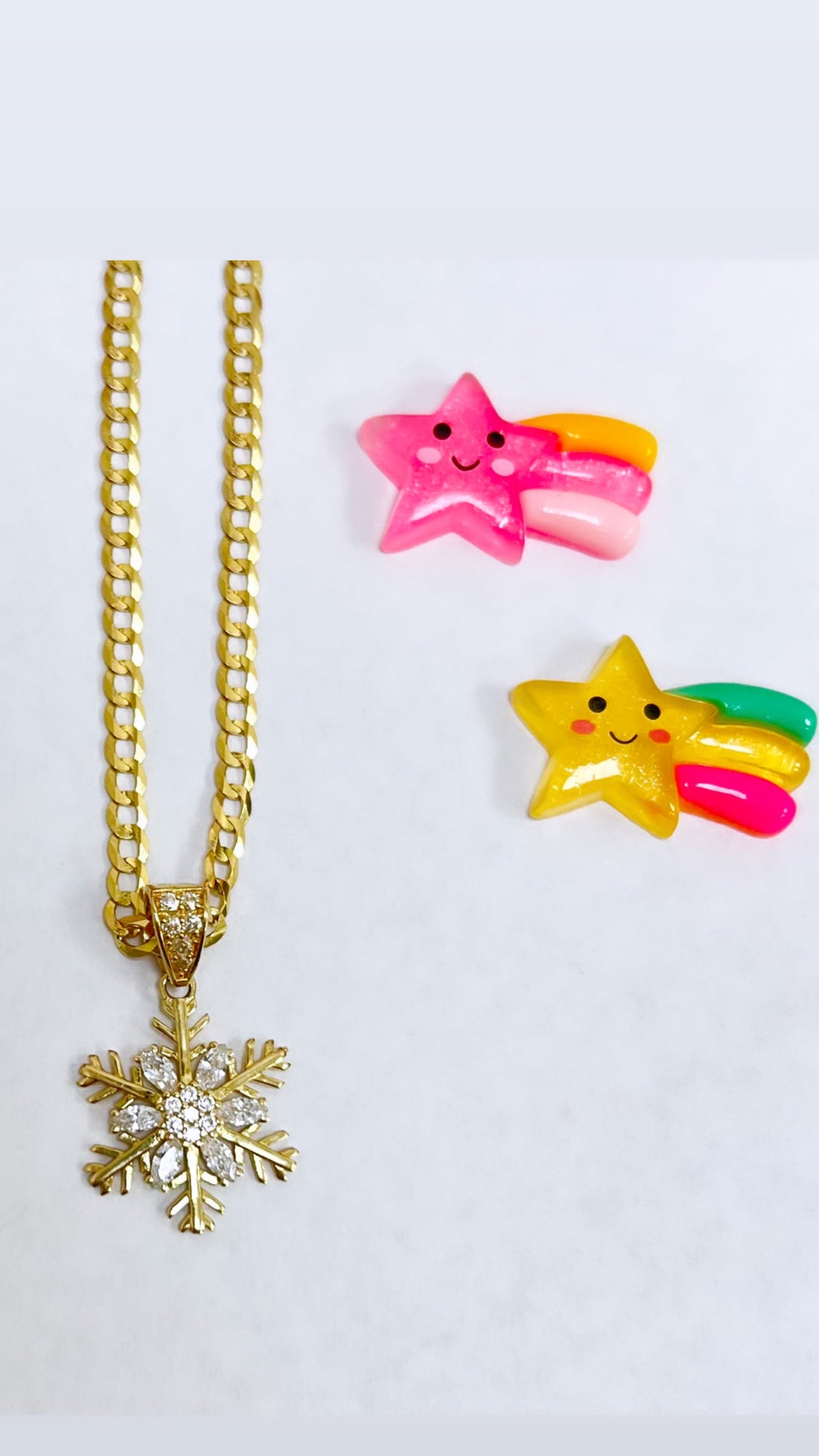 Cuban chain and pendant 14k